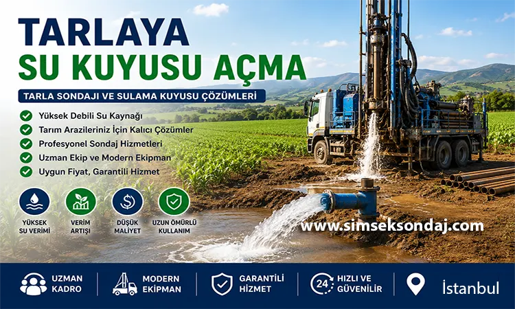 Tarlaya Su Kuyusu Açma